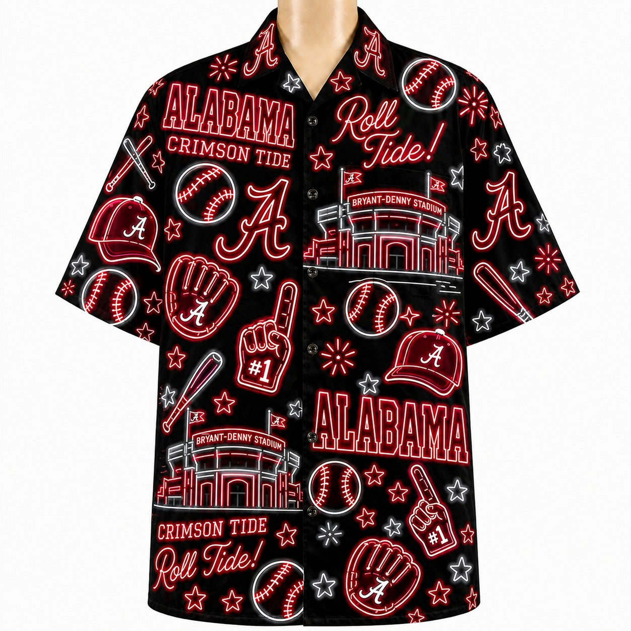 All College Basketball Teams Neon Viber Unisex Hawaiian Shirt For Men & Women