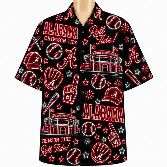 All Baseball College Teams Neon Viber Unisex Hawaiian Shirt For Men & Women