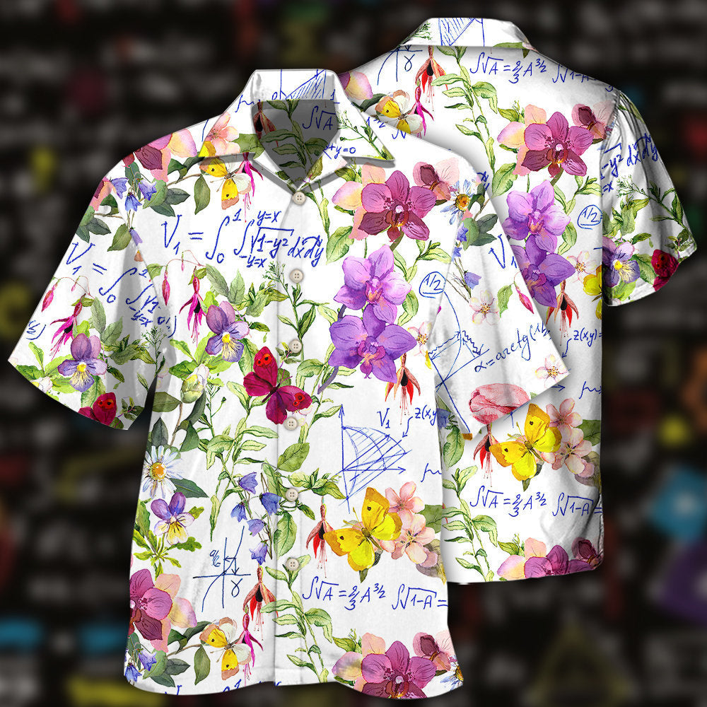 Math Floral Lovely Style - Hawaiian Shirt 