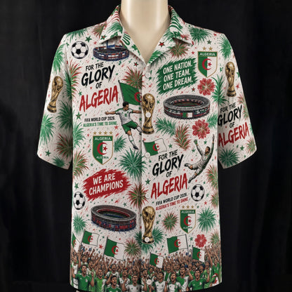 Camisa hawaiana unisex abotonada de fútbol Campeón de la Copa Mundial de todos los equipos para hombres y mujeres