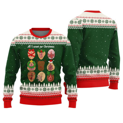 All I Want For Christmas Funny Christmas Sweaters For Adults