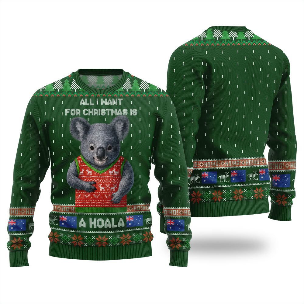 All I Want For Christmas Is A Koala Ugly Sweater
