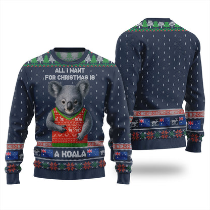 All I Want For Christmas Is A Koala Ugly Sweater