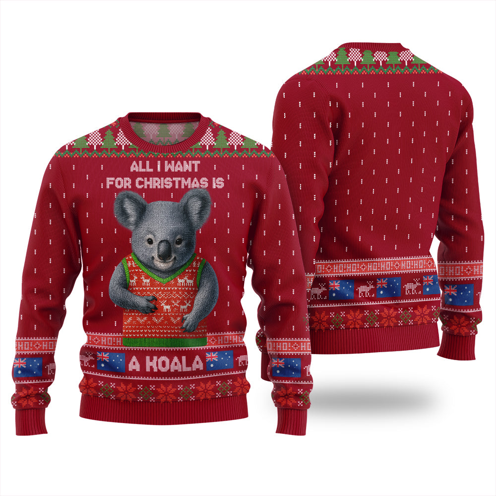 All I Want For Christmas Is A Koala Ugly Sweater
