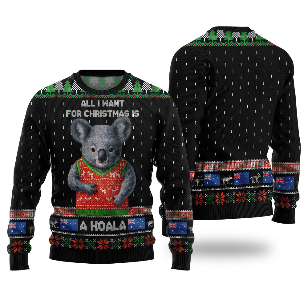All I Want For Christmas Is A Koala Ugly Sweater