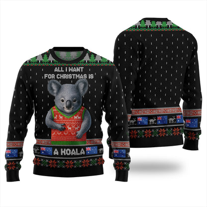 All I Want For Christmas Is A Koala Ugly Sweater