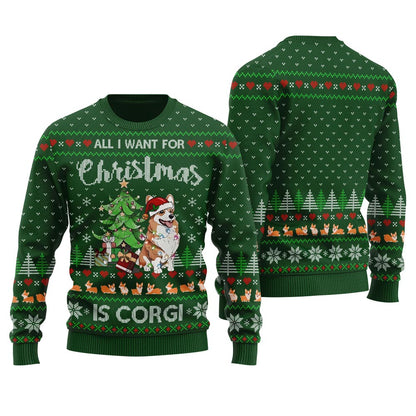 All I Want For Christmas Is Corgi Ugly Sweater