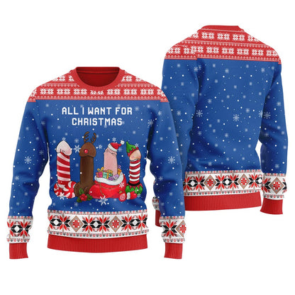 Dick Naughty All I Want For Christmas Sweater