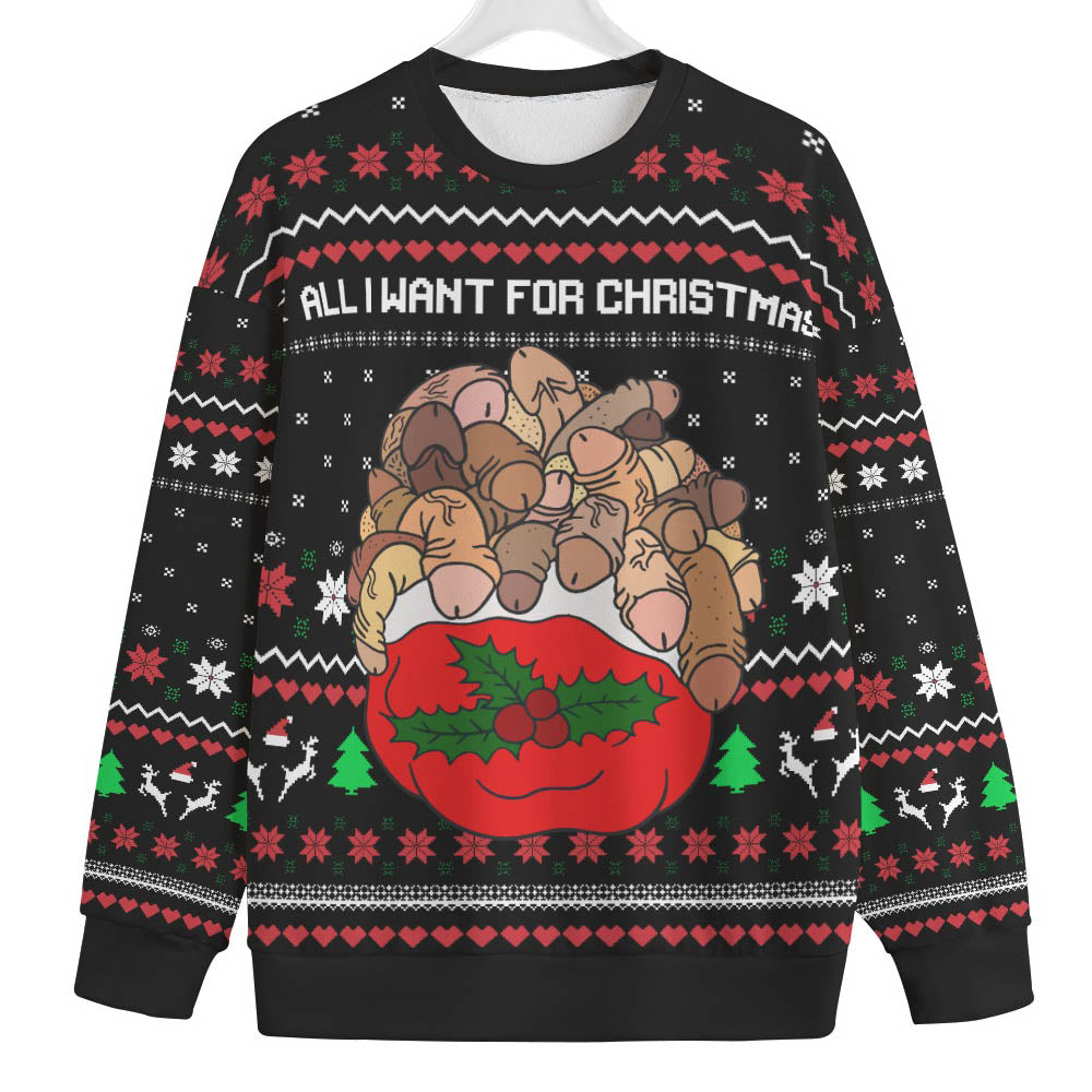 All I Want For Christmas Is Inappropriate Mens Big And Tall Christmas Sweater