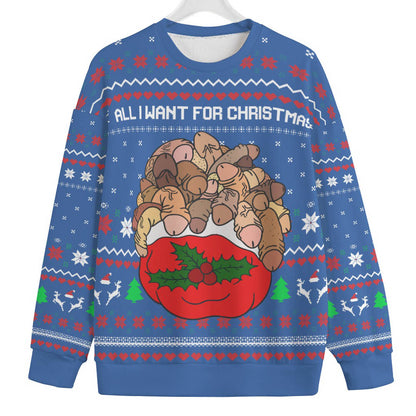 All I Want For Christmas Is Inappropriate Mens Big And Tall Christmas Sweater