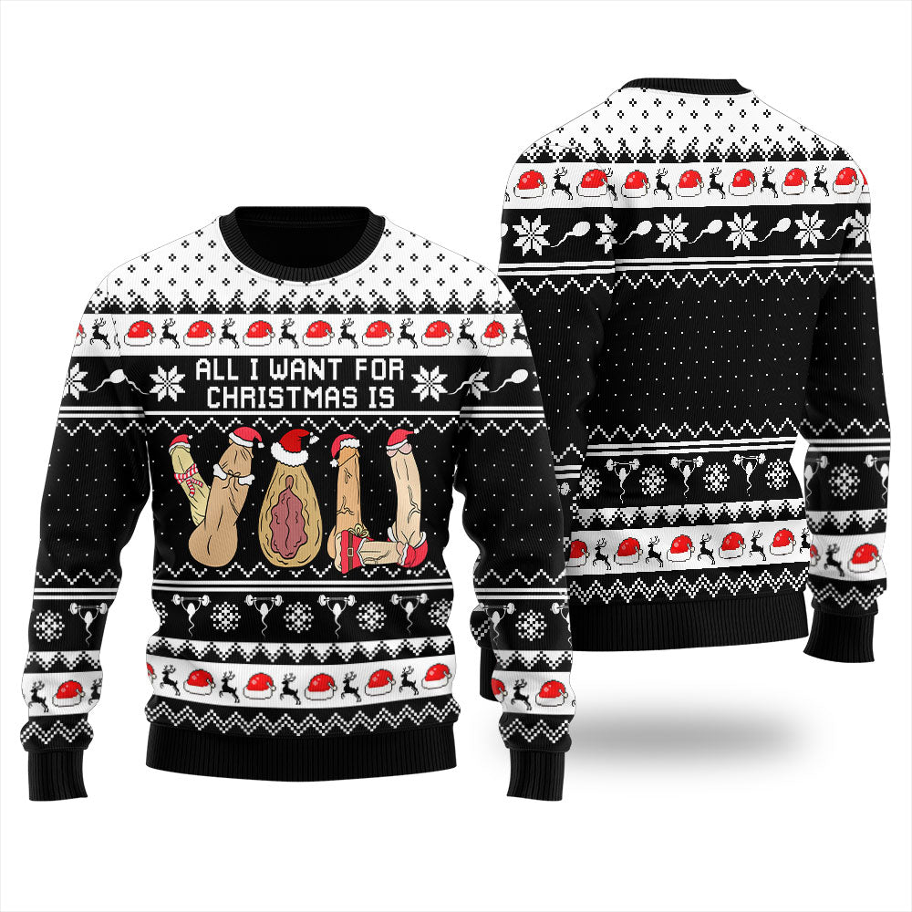 Naughty Gift For Christmas Men's Ugly Sweater