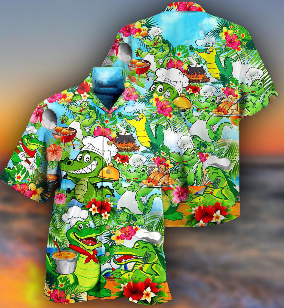 Chef Animals Alligator - Hawaiian Shirt 