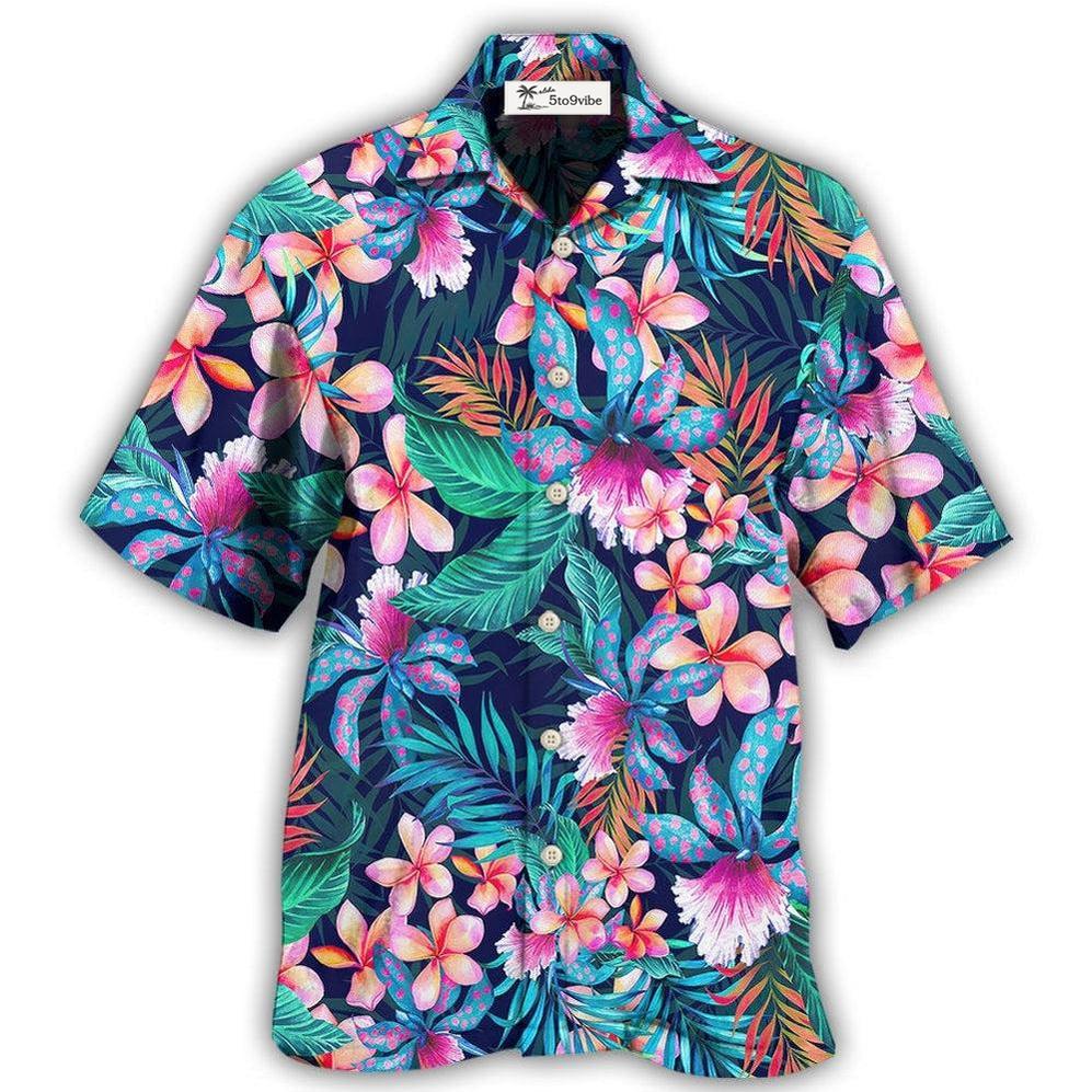 Hawaiian Shirt / Adults / S Flower Tropical Floral Aloha Summer Time - Hawaiian Shirt 