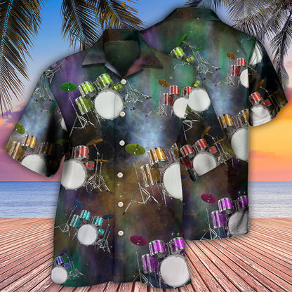 Drum Amazing Drums Galaxy Style - Hawaiian Shirt 