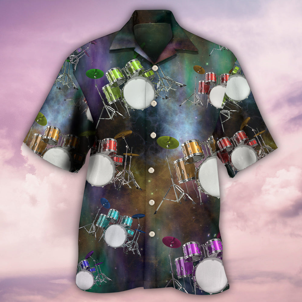 Drum Amazing Drums Galaxy Style - Hawaiian Shirt 