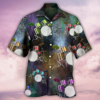 Drum Amazing Drums Galaxy Style - Hawaiian Shirt 