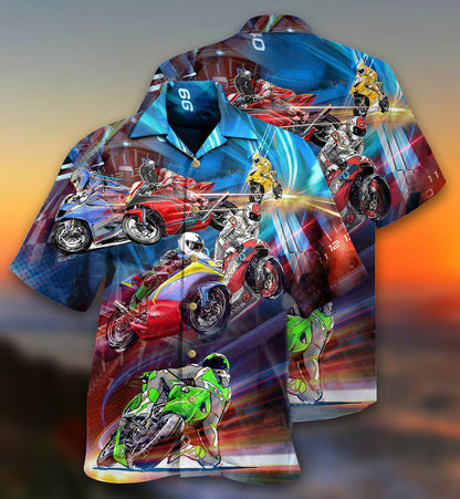 Motorcycle Amazing Cool Racing - Hawaiian Shirt 
