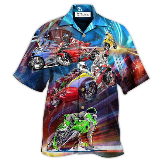 Hawaiian Shirt / Adults / S Motorcycle Amazing Cool Racing - Hawaiian Shirt 
