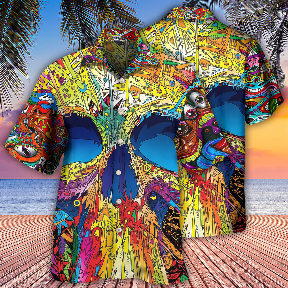 Skull Amazing Skull Summer - Hawaiian Shirt 