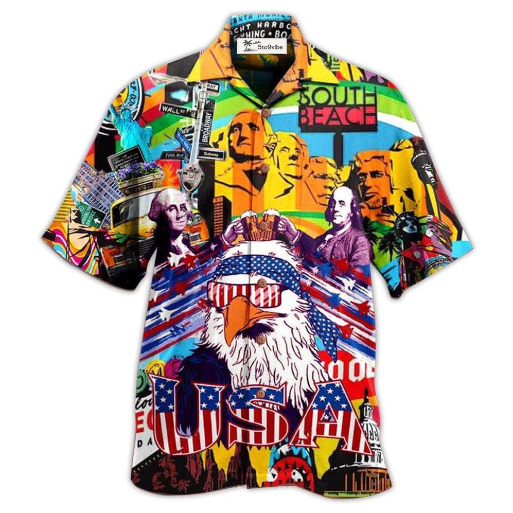 Hawaiian Shirt / Adults / S America Proud Forever - Hawaiian Shirt 