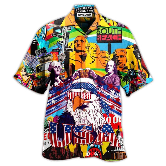 Hawaiian Shirt / Adults / S America Proud Forever - Hawaiian Shirt 