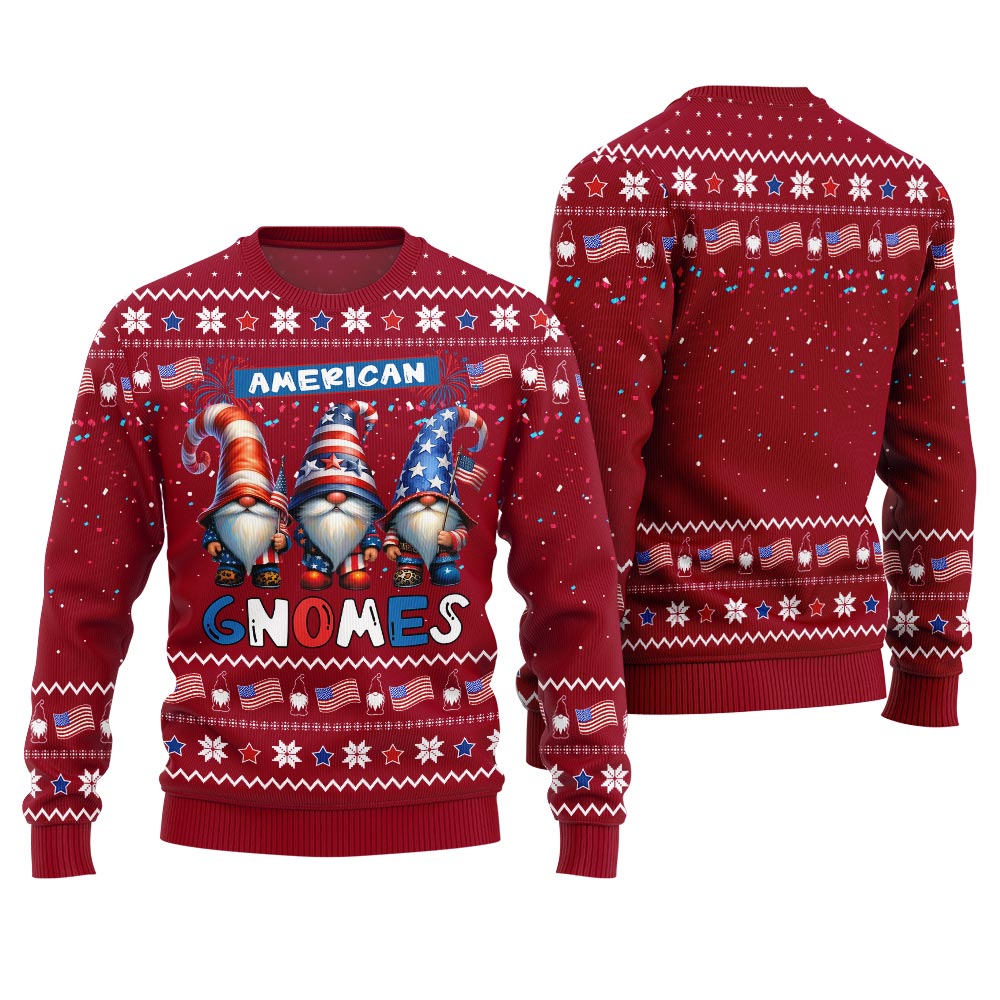 American Gnomes Ugly Christmas Sweater
