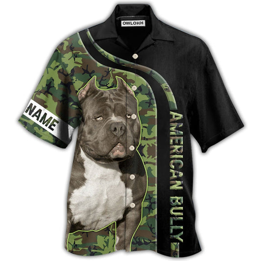 Hawaiian Shirt / Adults / S American Bully Camo Personalized - Hawaiian Shirt 