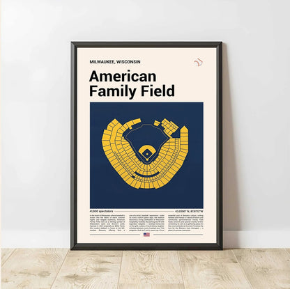 Baseball Stadium Seating Diagram - Vertical Poster - 5to9vibe