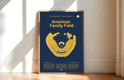 Baseball Stadium Seating Chart - Vertical Poster - 5to9vibe