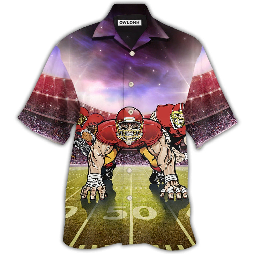 Hawaiian Shirt / Adults / S American Football Mysterious Sky Cool Style - Hawaiian Shirt 