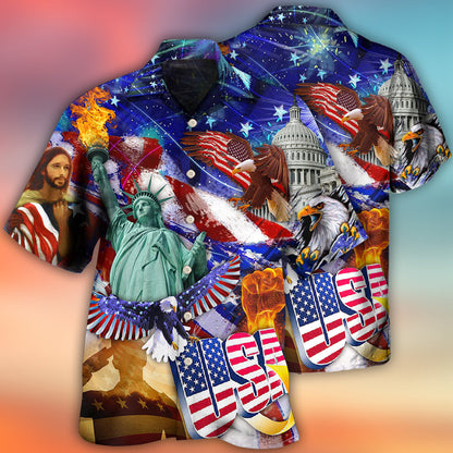 America Independence Day - Hawaiian Shirt 