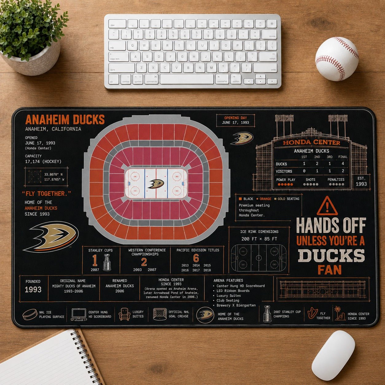 All Hockey Stadiums Arena Blueprint Desk Mat Mouse Pad Plus Size Trending - 5to9vibe