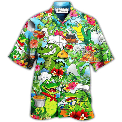 Hawaiian Shirt / Adults / S Chef Animals Alligator - Hawaiian Shirt 