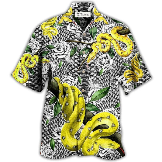 Hawaiian Shirt / Adults / S Snake Animals Awesome Snake - Hawaiian Shirt 
