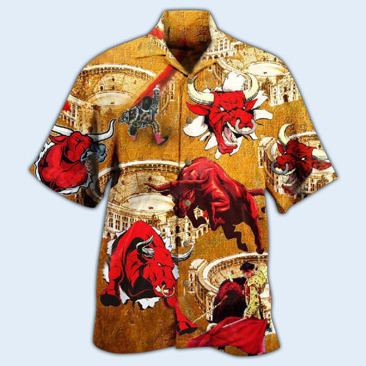 Bull Animals Do Not Win Bull Fight - Hawaiian Shirt 