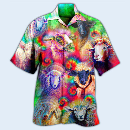 Sheep Animals Colorful Sheeps - Hawaiian Shirt 