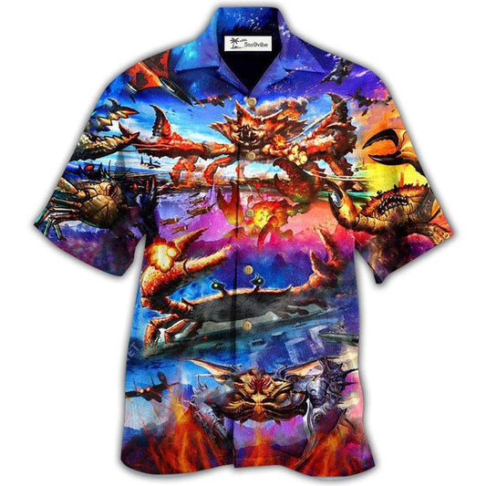 Hawaiian Shirt / Adults / S Crab King Of Crab War So Stunning - Hawaiian Shirt 