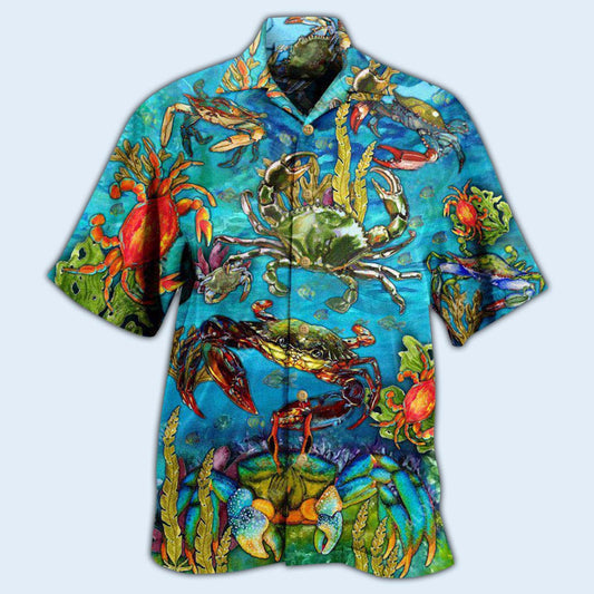 Crab Animals Life Is Better With A Crab - Hawaiian Shirt 