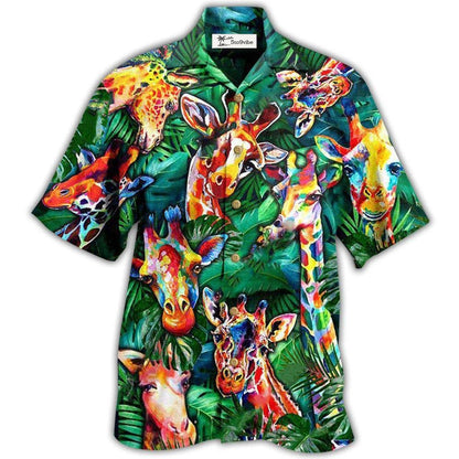 Hawaiian Shirt / Adults / S Giraffe Living The High Life - Hawaiian Shirt 