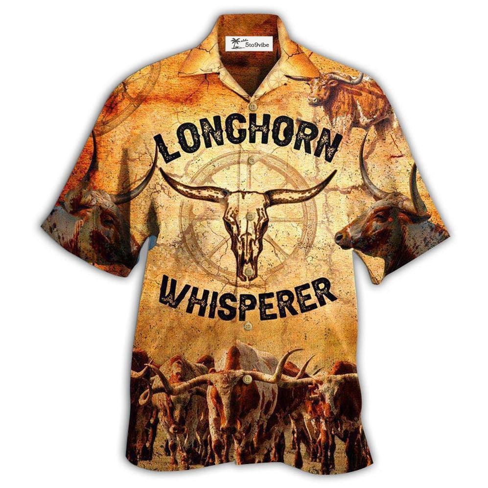 Hawaiian Shirt / Adults / S Longhorn Animals Longhorn Whisperer - Hawaiian Shirt 