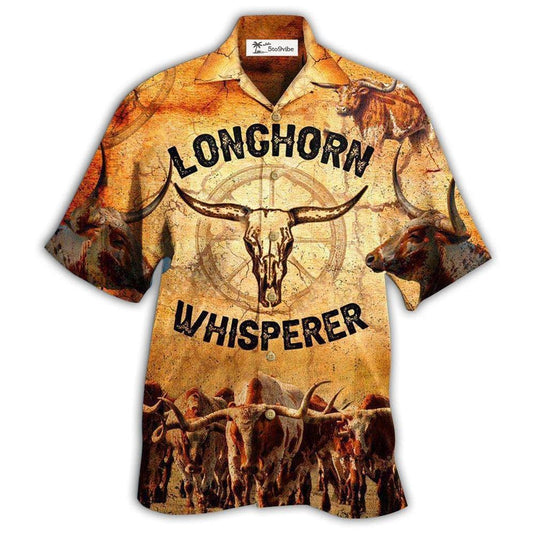 Hawaiian Shirt / Adults / S Longhorn Animals Longhorn Whisperer - Hawaiian Shirt 