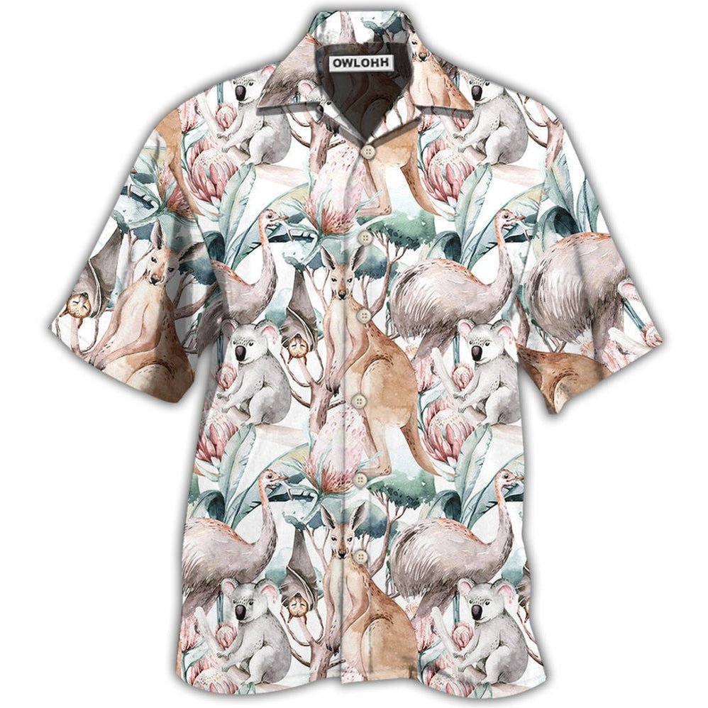 Hawaiian Shirt / Adults / S Kangaroo Animals Lovely Kangaroo - Hawaiian Shirt 