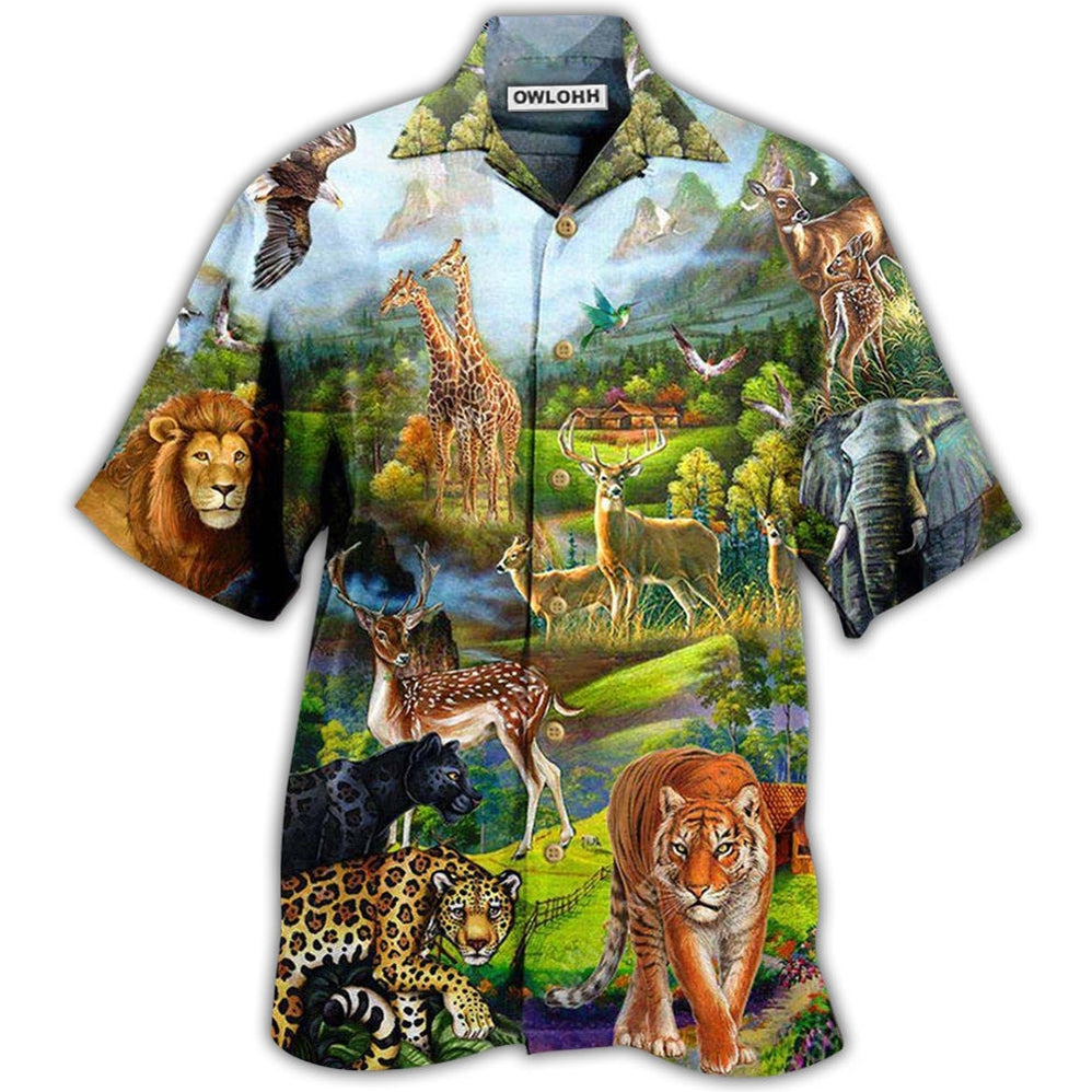 Hawaiian Shirt / Adults / S Animals World Wild Life So Good Mountain - Hawaiian Shirt 