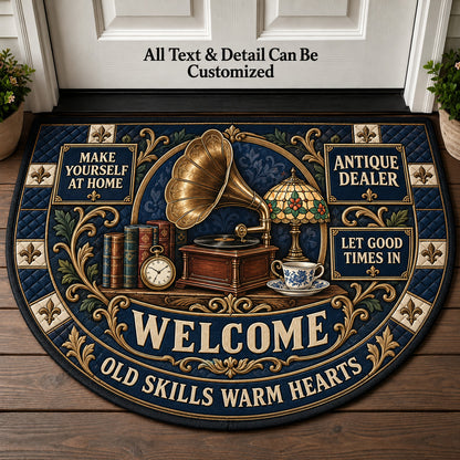 Antique Dealer Personalized Half Round Mat | 5To9Vibe