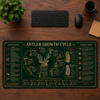 Antler Growth Cycle Desk Mat Mouse Pad | 5To9Vibe