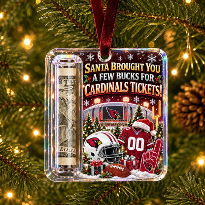 All Football Teams Christmas Money Holder Glass Ornament - 5to9vibe