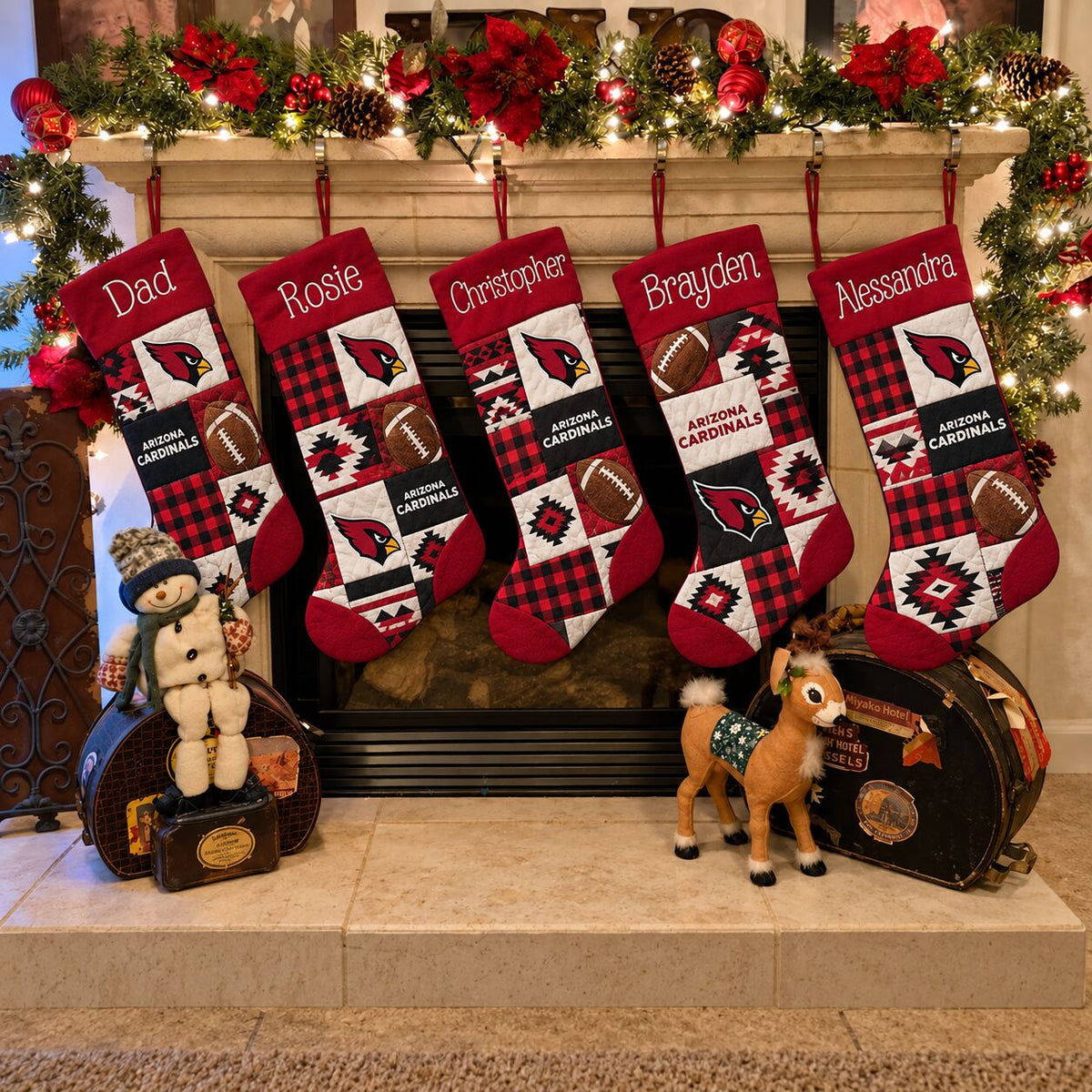 All Football Teams Team-Inspired Holiday Christmas Stocking for Football Fans - 5To9Vibe