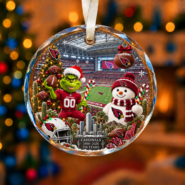 All Football Teams Christmas Vibe Snow Glass Ornament With Gift Box Trending - 5to9vibe