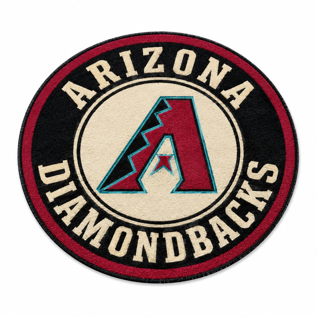 All Baseball Teams Round Logo Baseball Fan Custom Quilted Print Premium Welcome Mat Washable Black Border – Personalized Baseball Doormat
