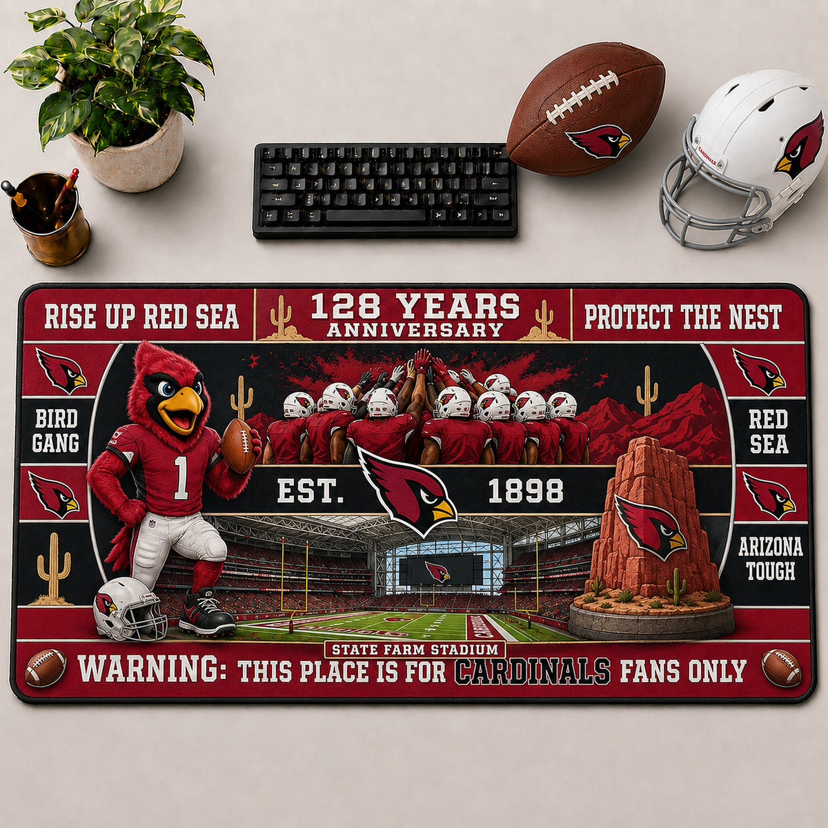 All Football Anniversary For Fans Desk Mat Mouse Pad Plus Size Trending - 5to9vibe